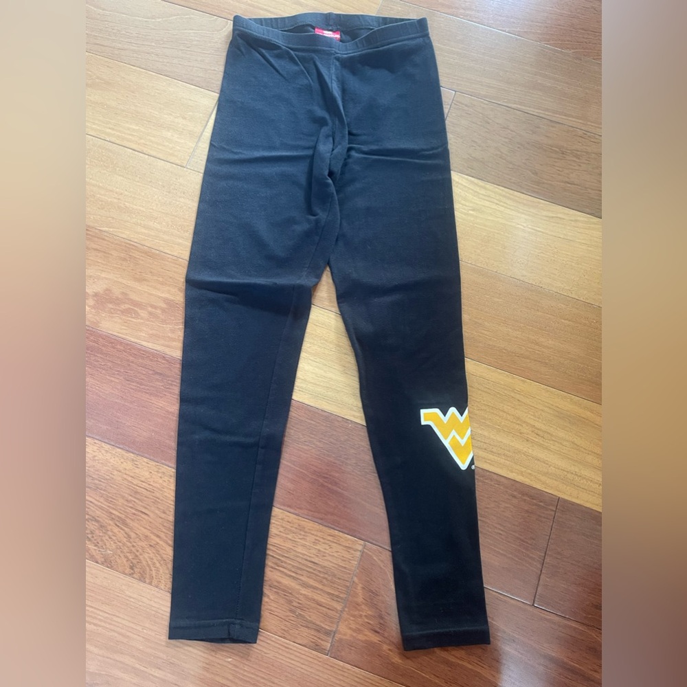 black WVU cotton leggings